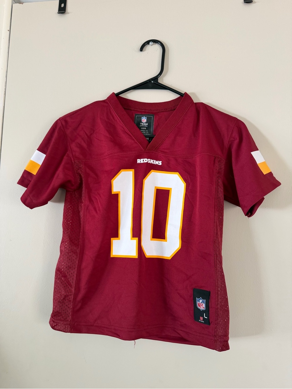 Redskins kids Jersey with Gold & White Accents - #10